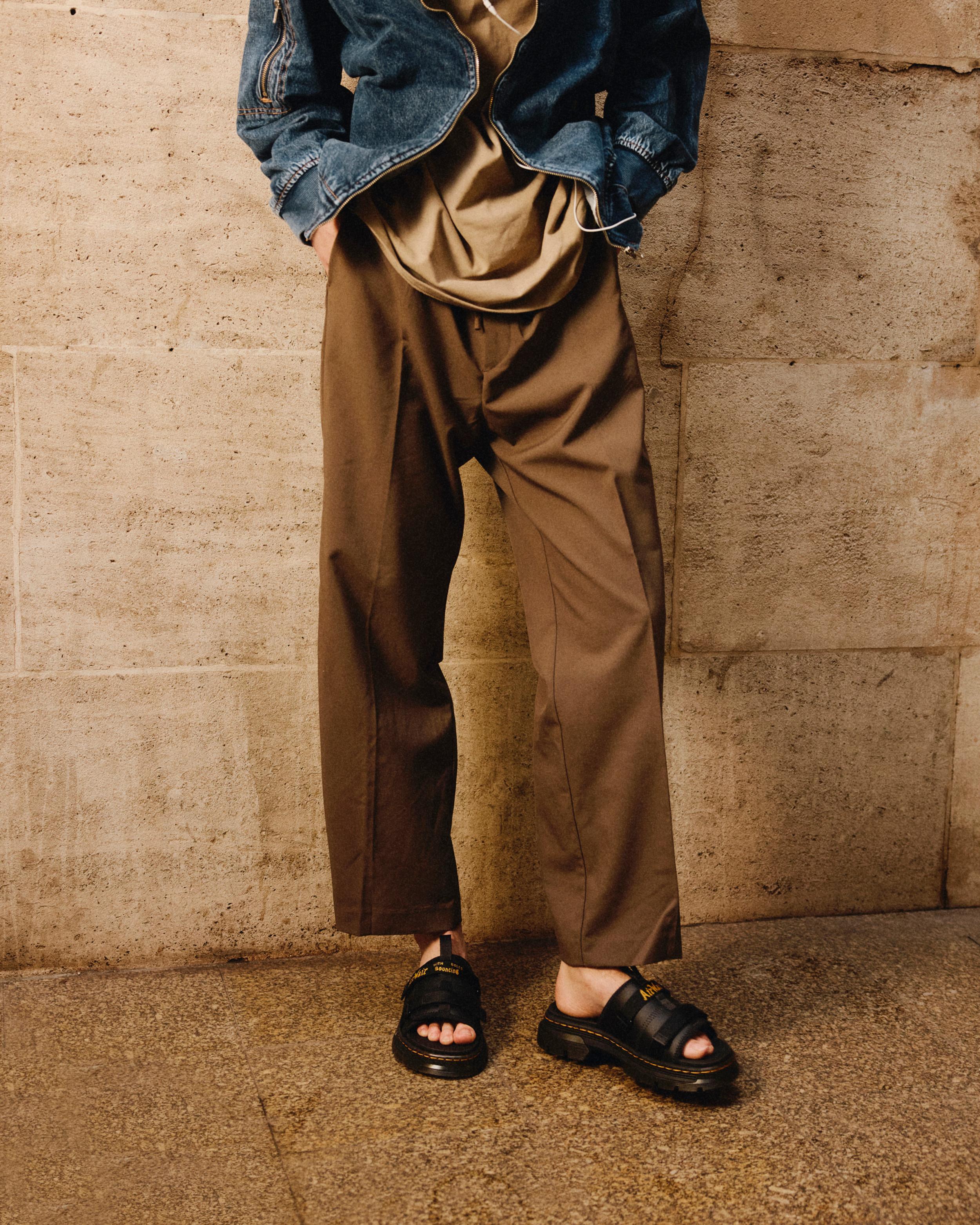 Ayce Leder & Webbing Sandalen