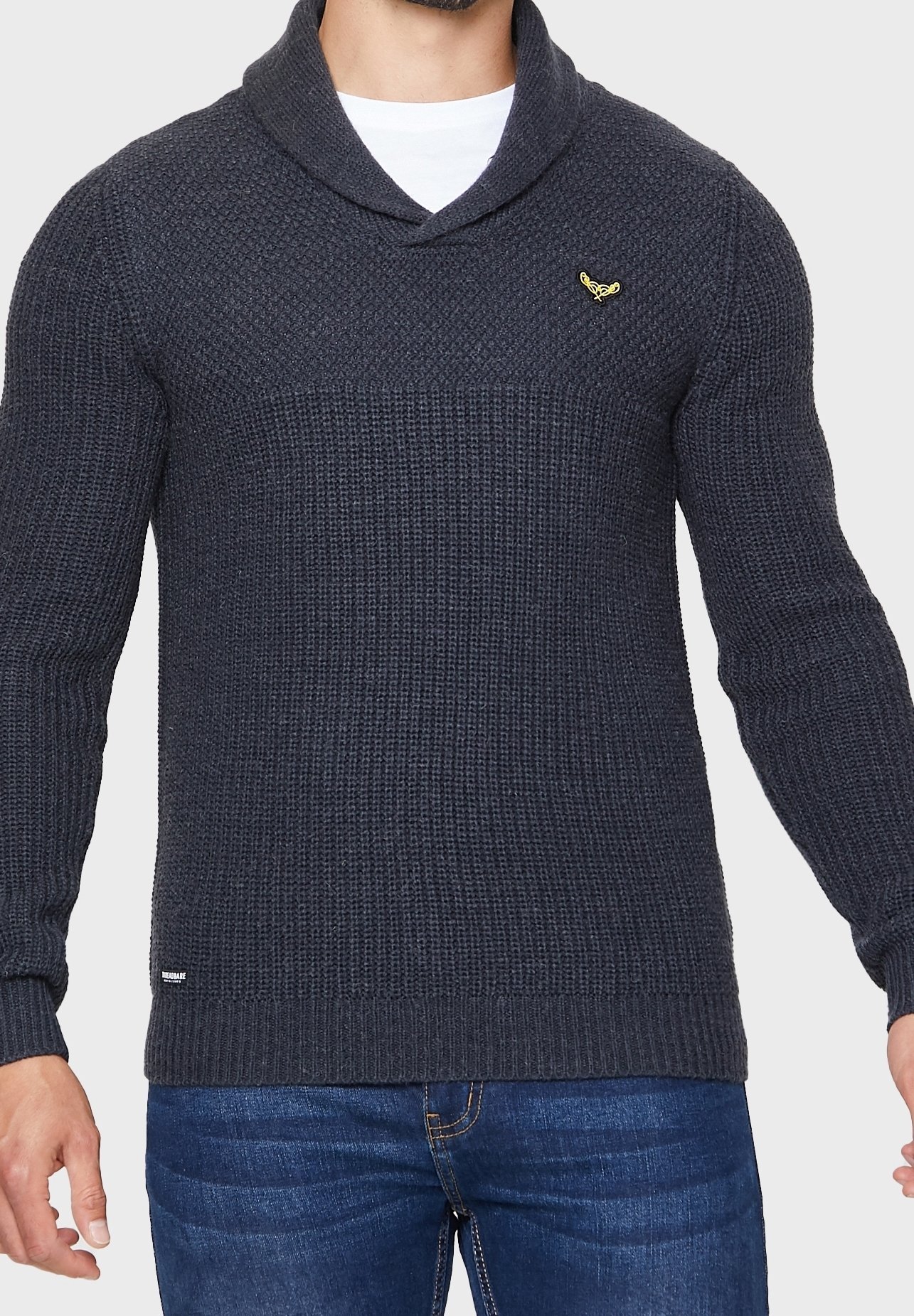 Pull usé - bleu