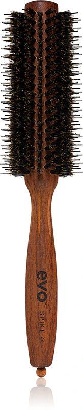 Kulatý kartáč na vlasy EVO Spike Nylon Pin Bristle Radial Brush s nylonovými vlákny a kančími štětinami