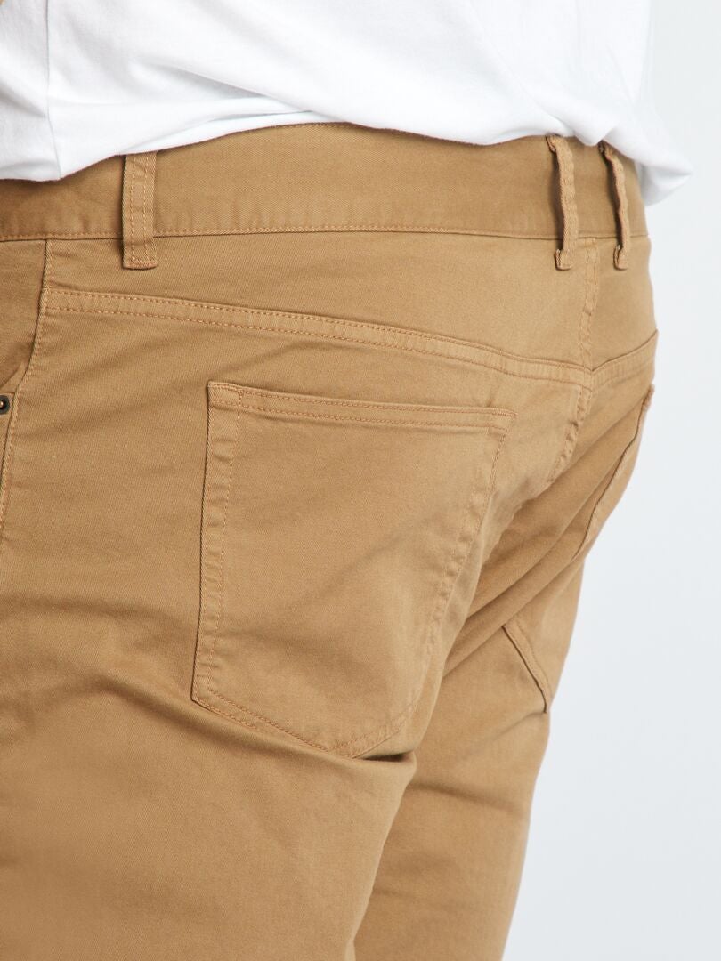 Spodnie Slim Fit L30 - BRĄZOWE