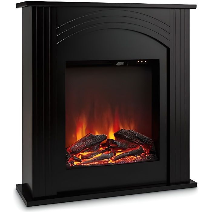 Chimenea eléctrica - Klarstein - Elbrus - 1000W/2000W - Mando a distancia - Negra