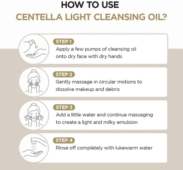 Olio detergente leggero alla centella asiatica Skin1004 - Mini formato da viaggio da 30 ml