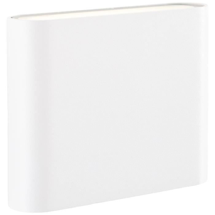 Applique da esterno - BRILLIANT - WELBIE - Metallo e vetro - Bianca - LED integrato da 7W
