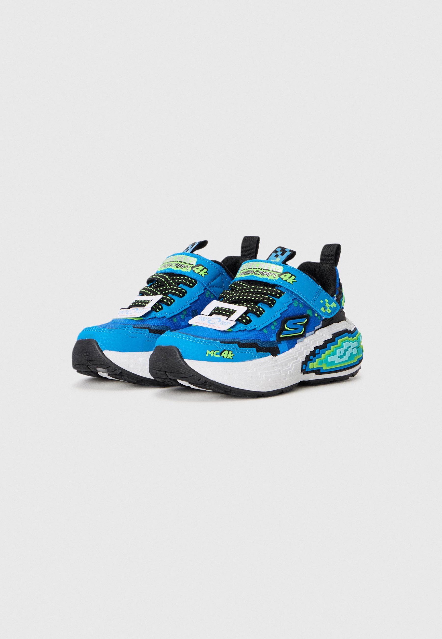 Skechers MEGA CRAFT 4K - Scarpe da ginnastica - blu/verde lime/nero