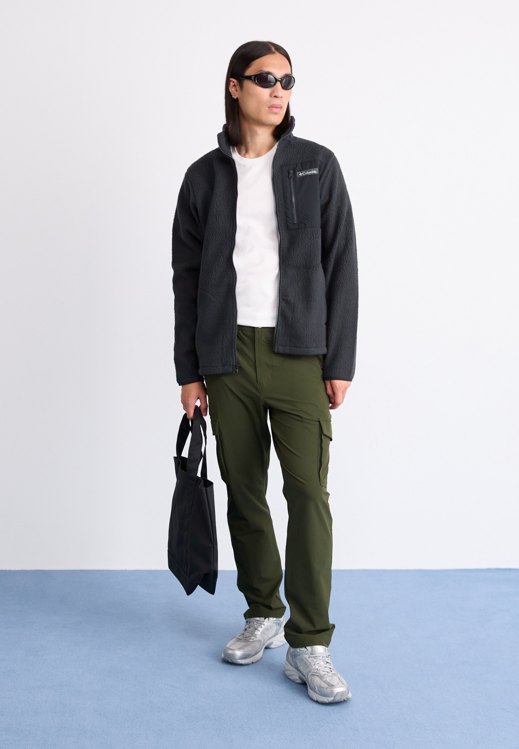 Columbia JASPER RIDGE PEBBLED FULL ZIP - Kurtka polarowa - czarna
