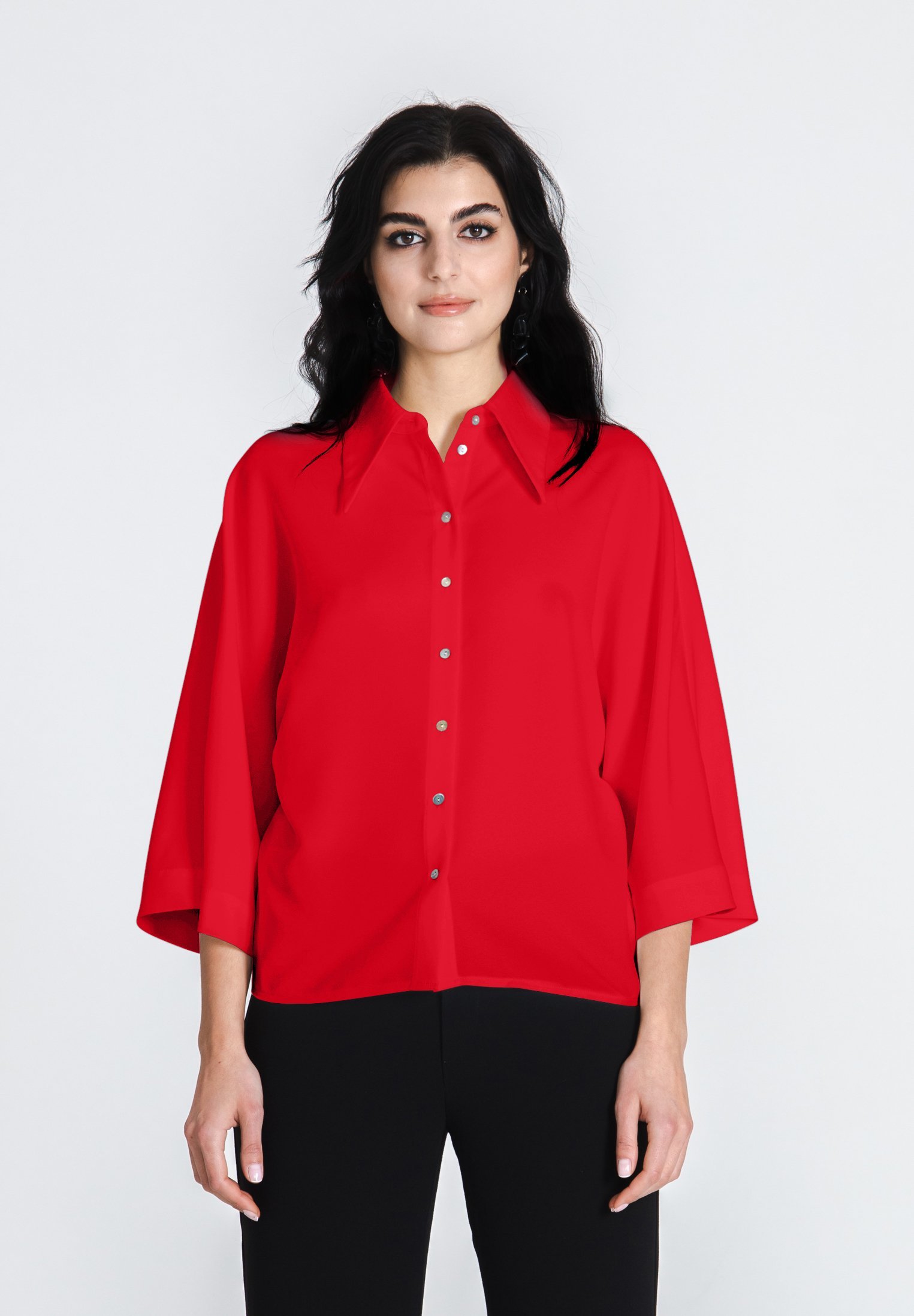 Chemisier boutonné Jascha Stockholm - rouge