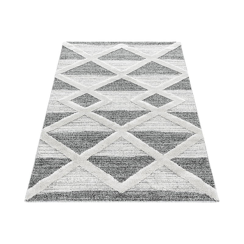 Tapijt Pisa L290 x B200 cm, naturel/grijs