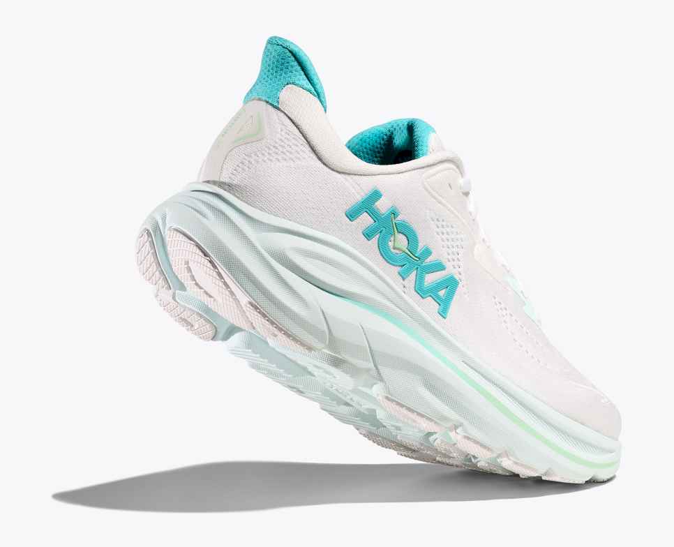 HOKA Clifton 10 Blanco / Azul Cielo