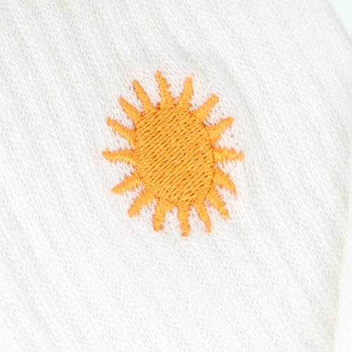 Cabaia Here Comes the Sun Socken – Let's Ride White