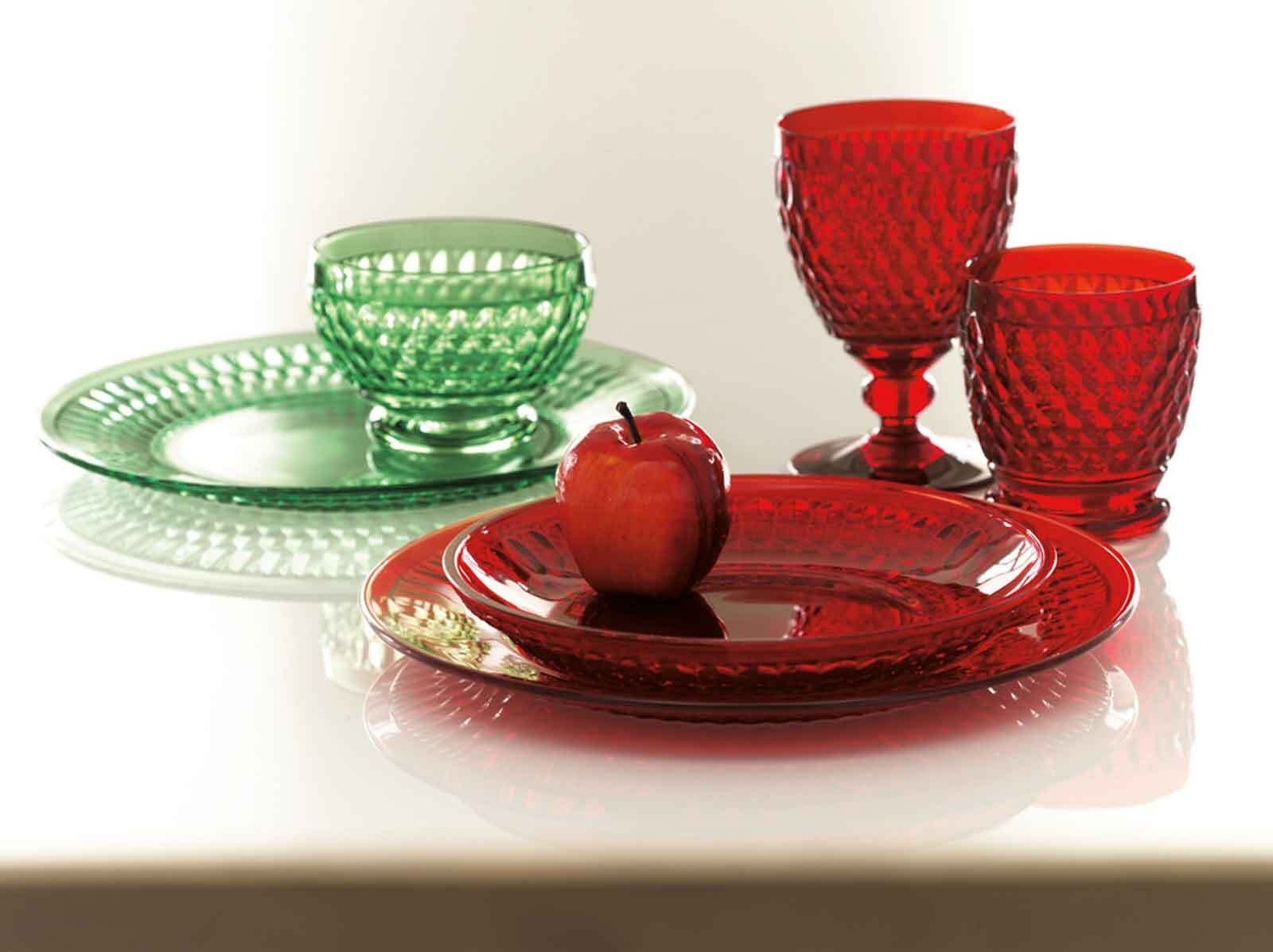 Villeroy & Boch vandens stiklinė, raudona, Bostono spalvos - 1 vnt.