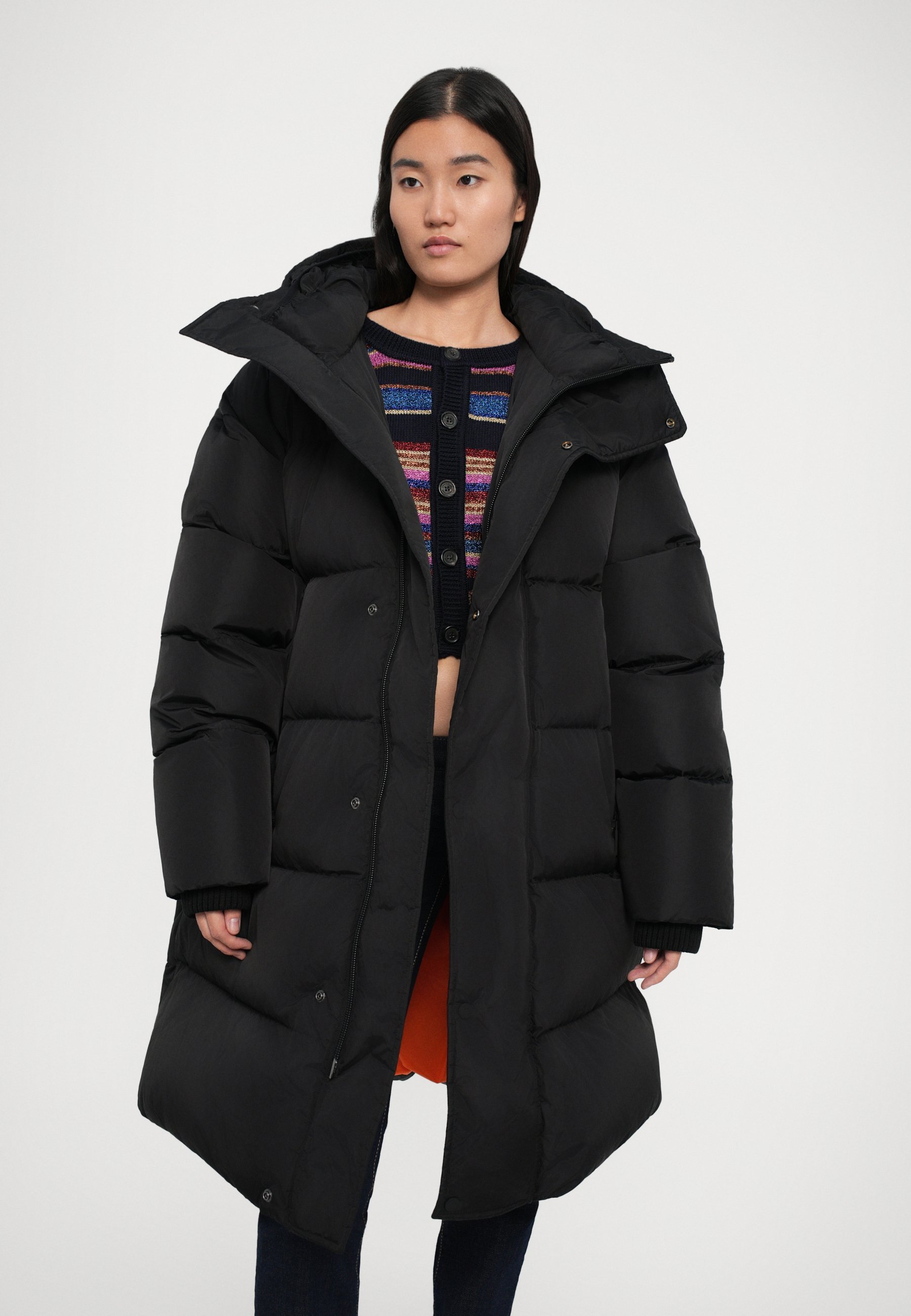 Dsquared2 COAT - Pūkinis paltas - juodas