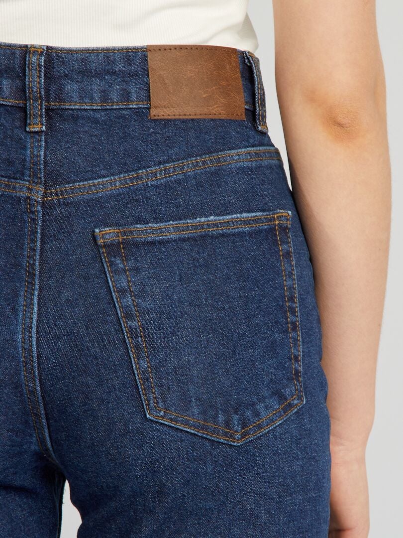 Pantalones vaqueros acampanados/de bota de talle alto - AZUL
