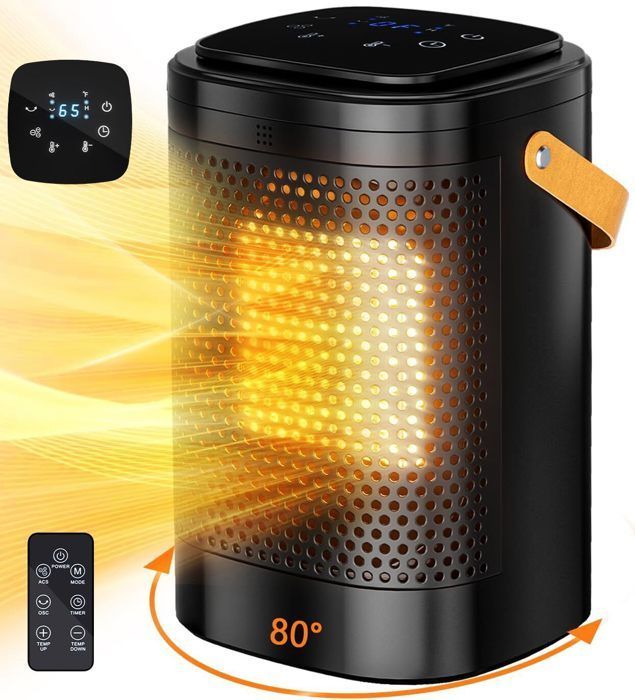 Zusatzheizung - 5S - 1500W - Schwarz - Programmierbar - Konvektion