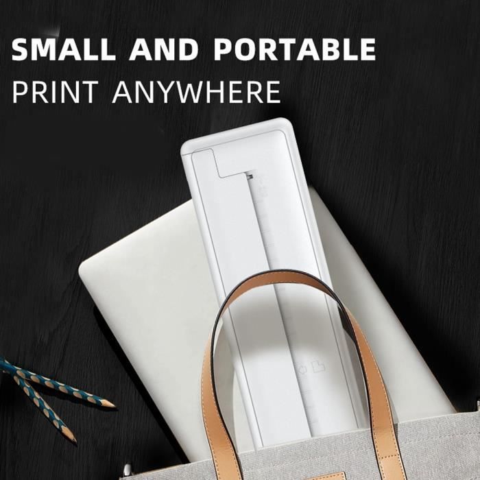 A4 Thermal Printer - DUOKON - Mini Portable Printer - 200dpi - Bluetooth - Eco-friendly