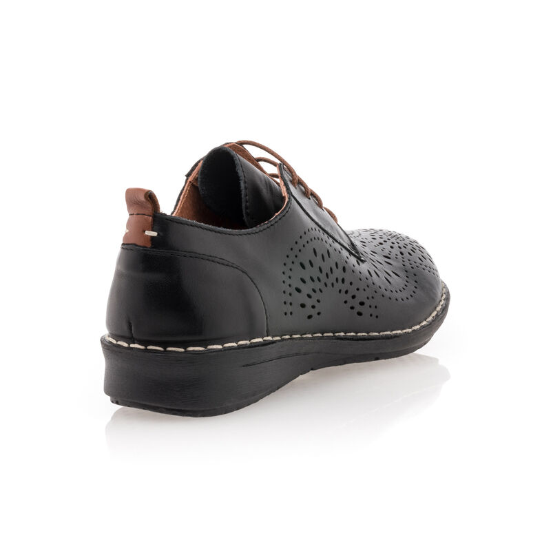 Zapatos de mujer negros con cordones / Zapatos Derby