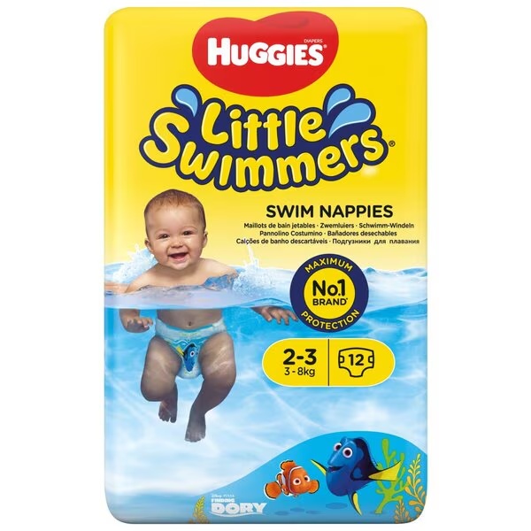 Huggies 2-3 Little Swimmers 3-8 kg Plivači 12 komada
