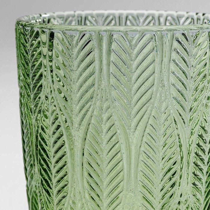 Set di 6 bicchieri da vino Fogli verdi, design Kare