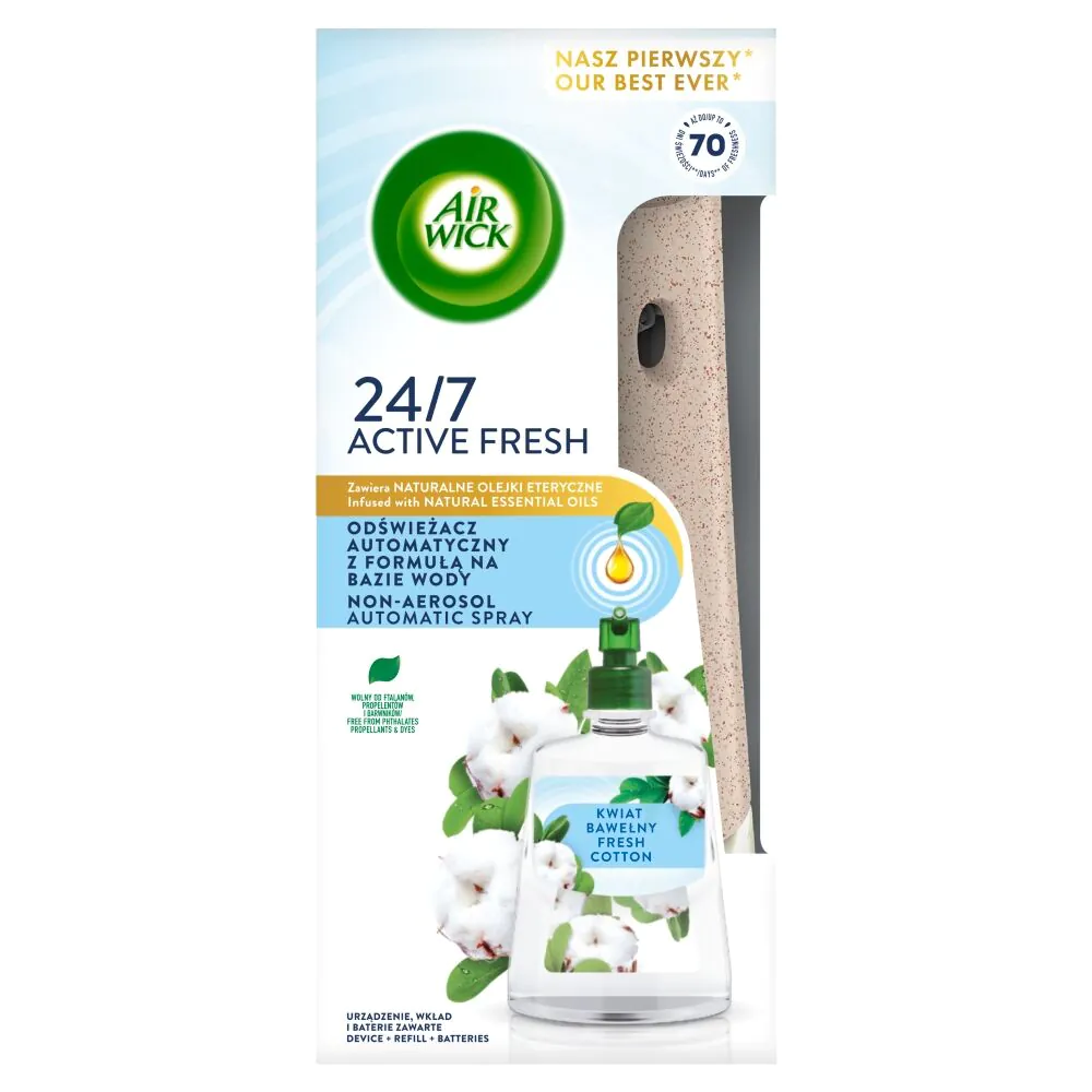 Air Wick Active Fresh Komplet Kwiat Bawełny