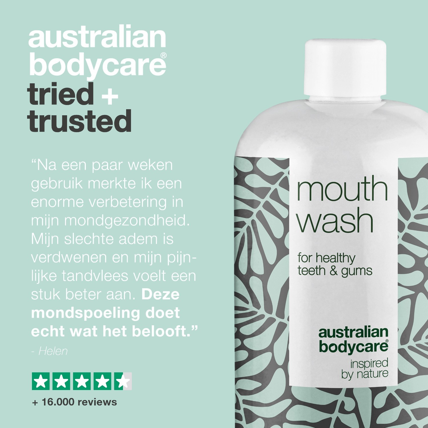 Australijos kūno priežiūros burnos skalavimo skystis - 500 ml