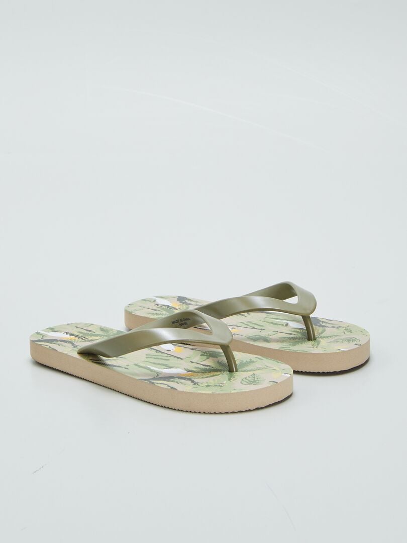 Chinelo de dedo - Cáqui