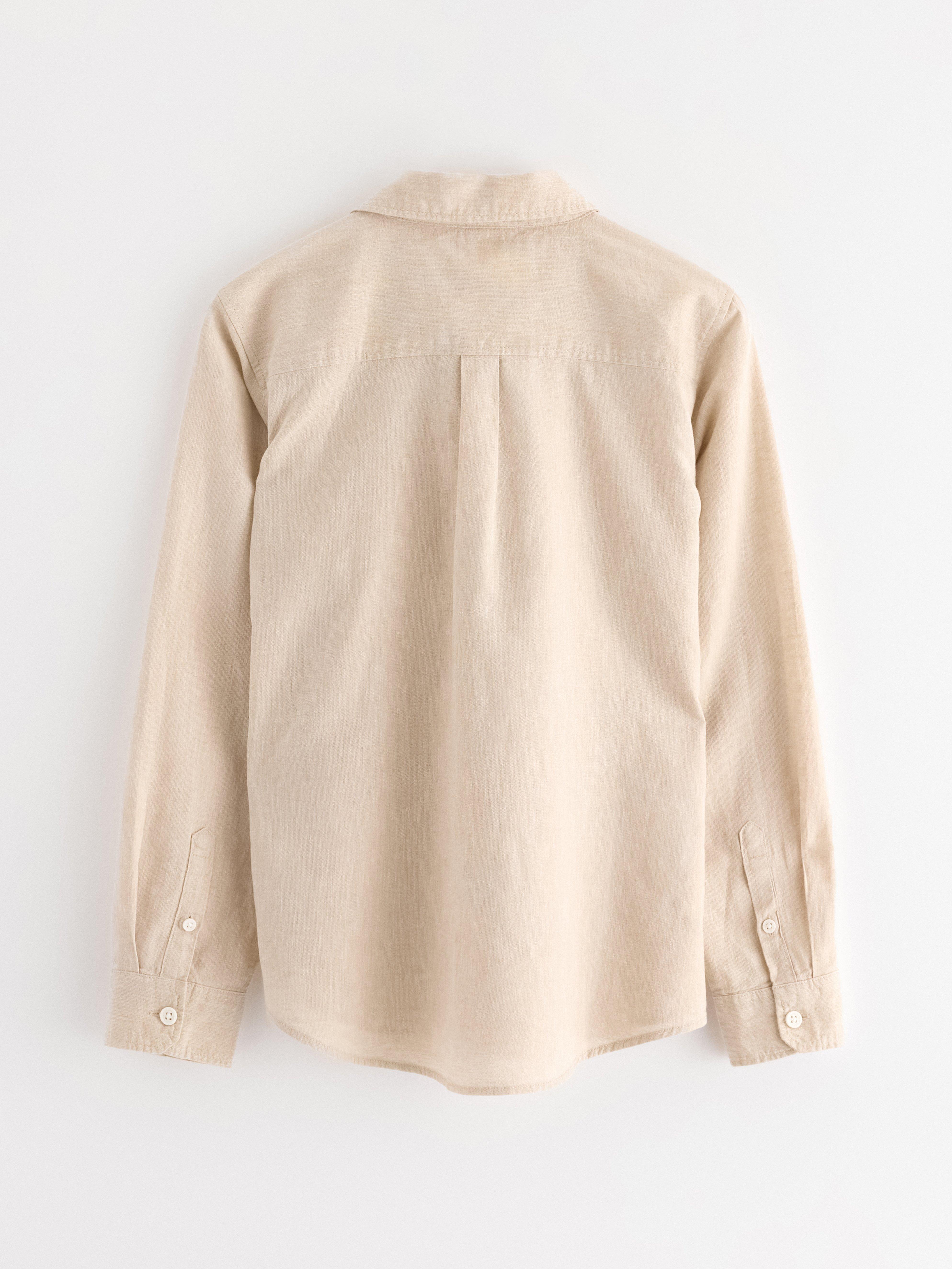 Skjorta i linneblandning Beige