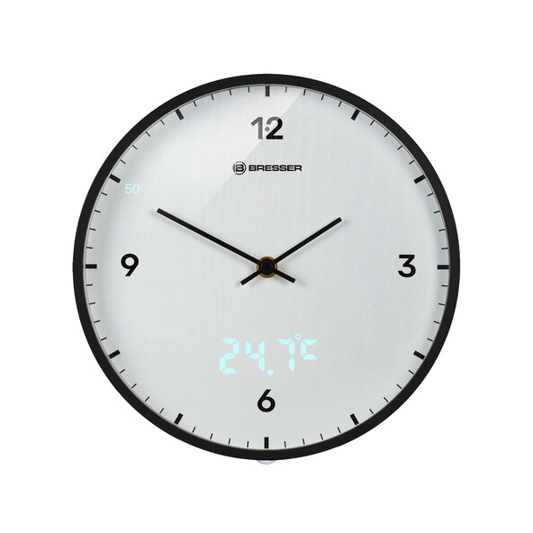 Ρολόι τοίχου MyTime LEDsec, λευκό