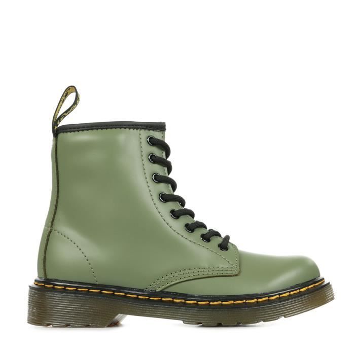 Stivali - DR MARTENS - 1460 J - Pelle Softy T - Cerniera laterale - Verde (Bambino)