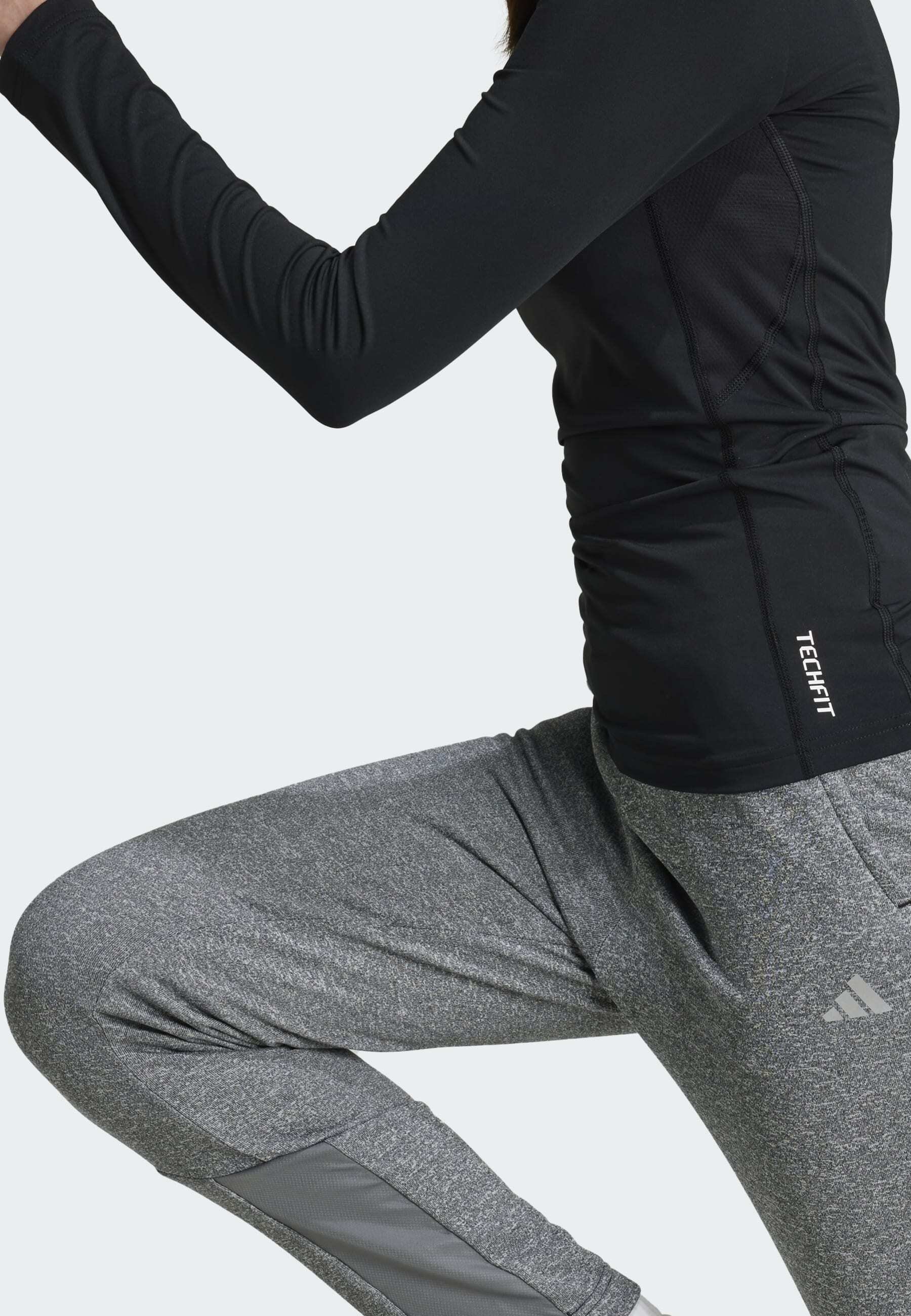 adidas Performance TECHFIT T-shirt met lange mouwen voor kinderen - Top met lange mouwen - zwart wit