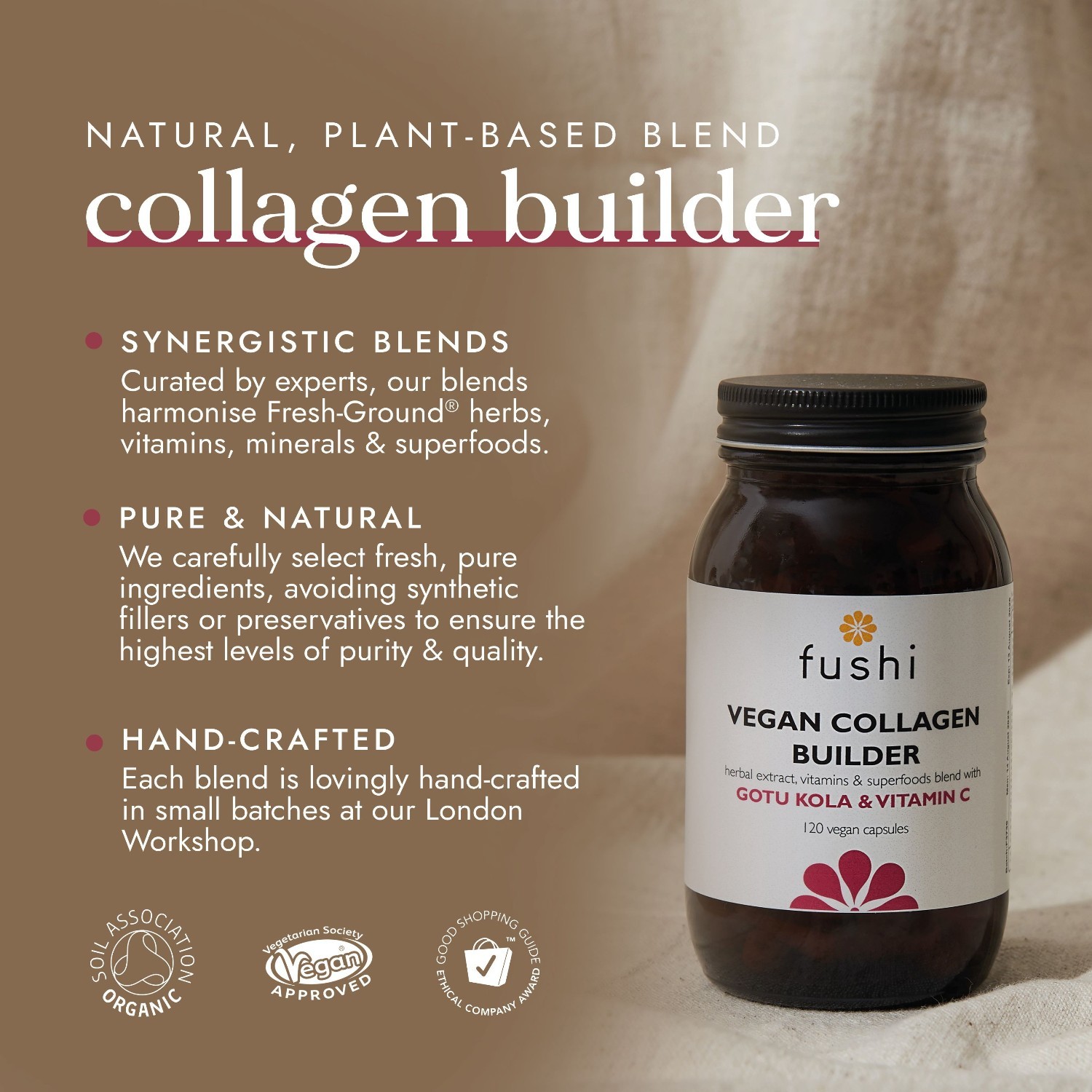Fushi veganski dodatak prehrani za stvaranje kolagena - 120 g