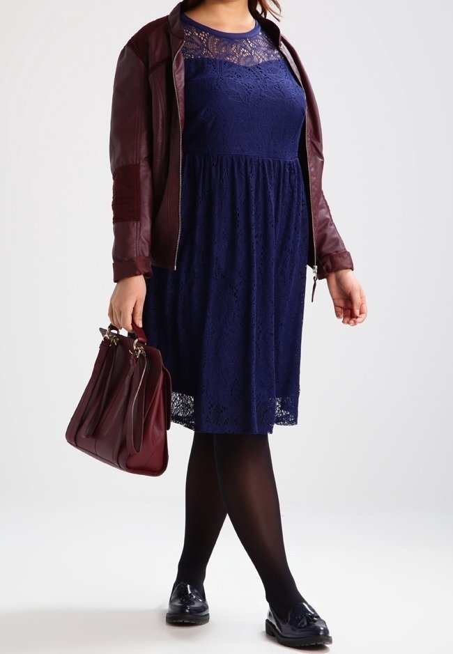 Robe Dorothy Perkins Curve Day - bleu foncé