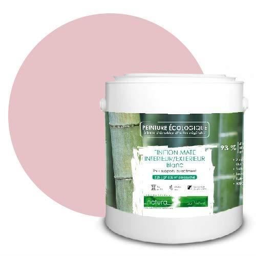 PEINTURE Teinte Rose naturelle écologique intérieur extérieur aspect mat Natura - 2.5L - 33m