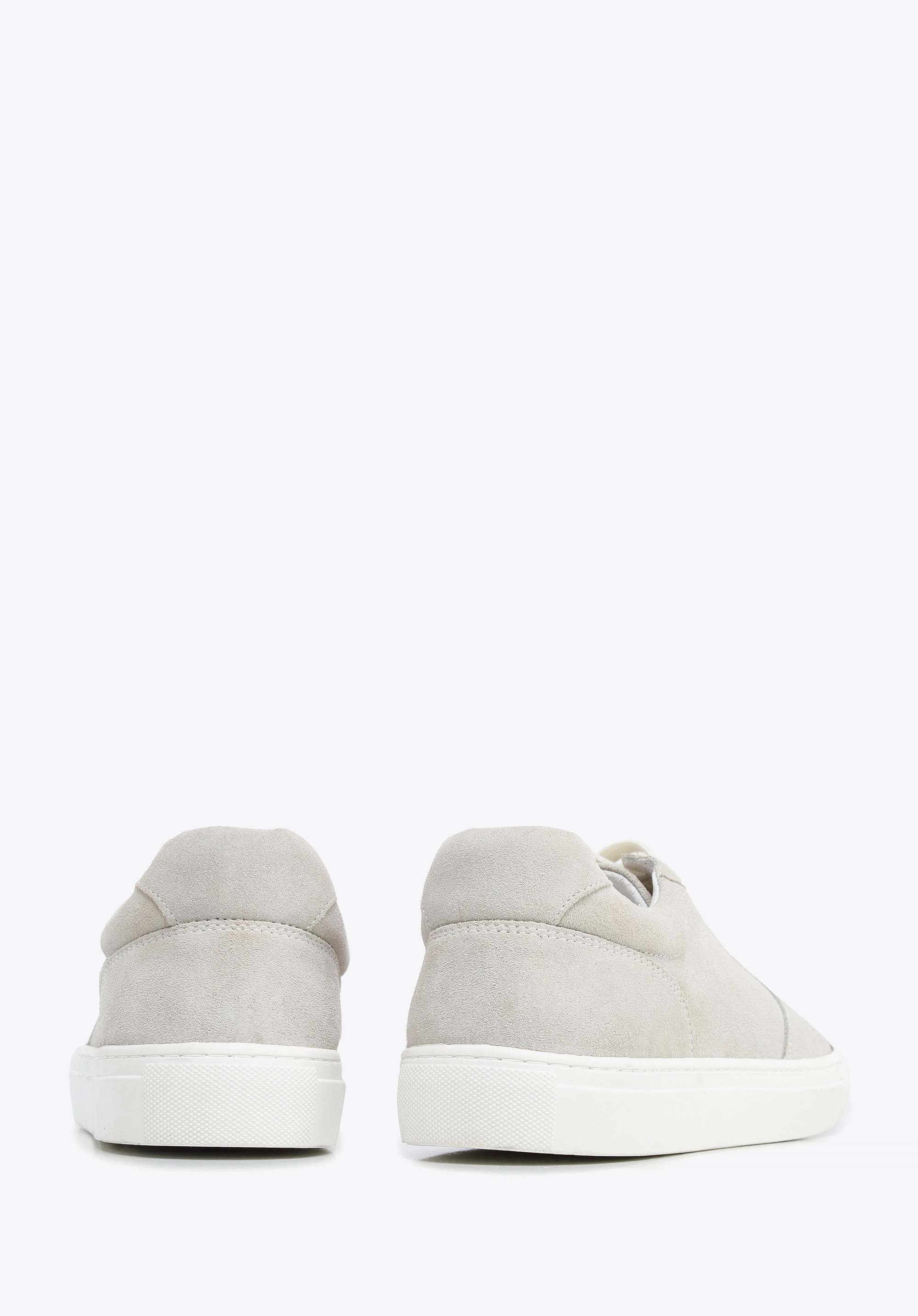 Męskie sneakersy zamszowe klasyczne jasny szare