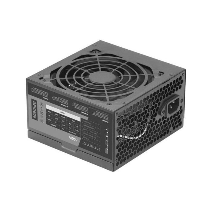 Alimentation PC ATX - Tacens - APIII600 - 600W - Efficacité 85% - Ventilateur 12cm silencieux
