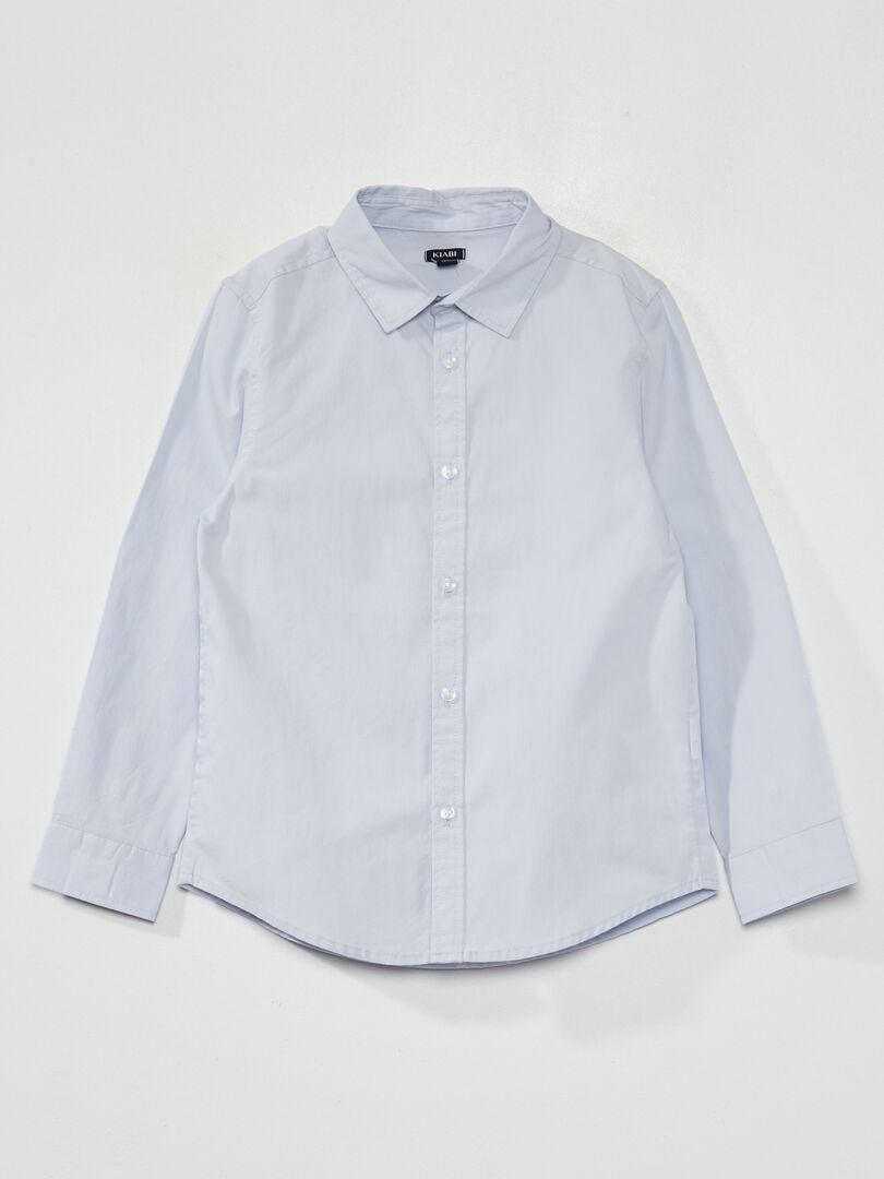 Camisa de popeline - AZUL
