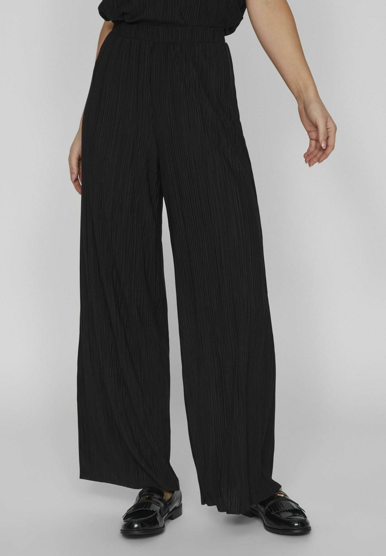 VILA VIPLISA LOOSE PANTS - Broek - zwarte schoonheid