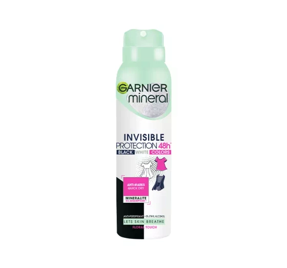 Garnier Mineral Invisible Protection 48h Floral Touch antyperspirant w sprayu dla kobiet 150 ml