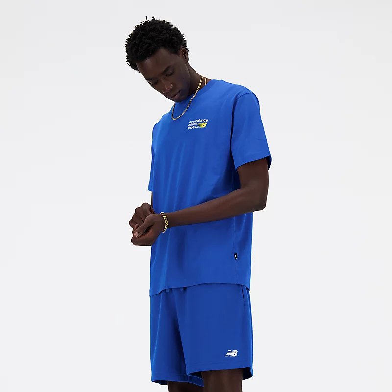 Ανδρικό Αθλητικό T-Shirt με Λογότυπο Premium – BLUE OASIS