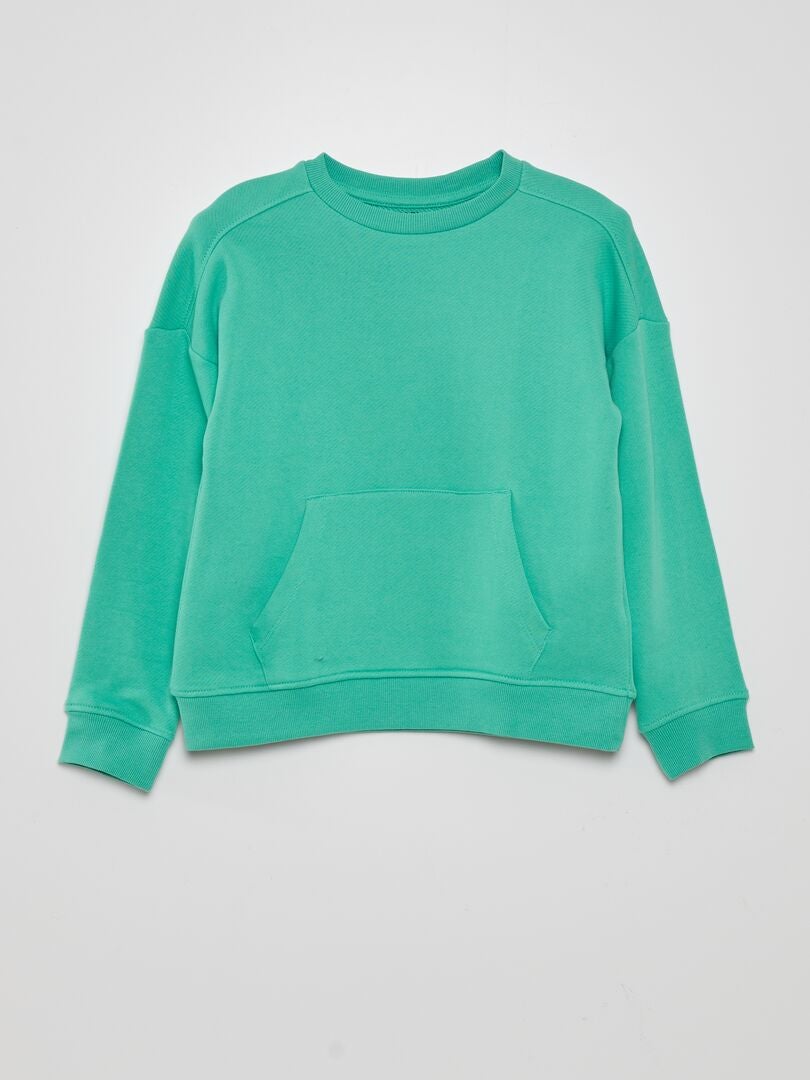 Lichtgewicht fleece sweatshirt - GROEN