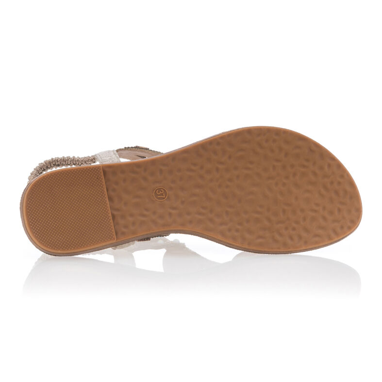 Braune Zehentrenner-Sandalen für Damen