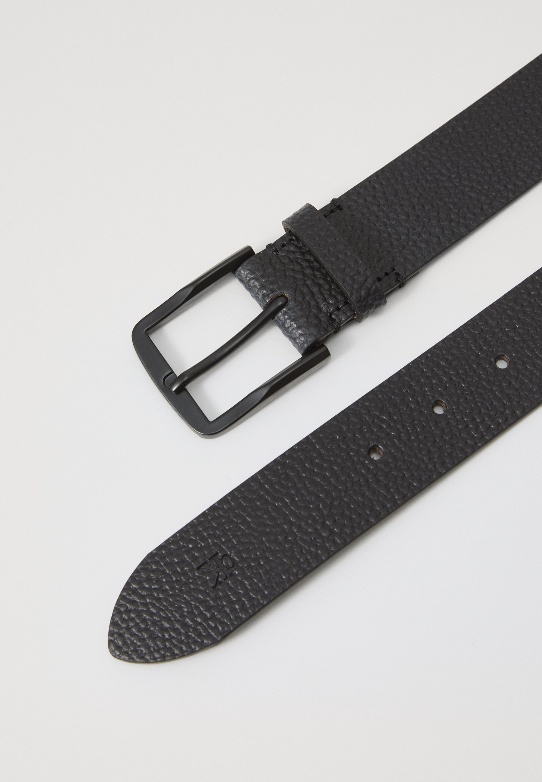 Calvin Klein Jeans CLASSIC FLAT - Cinto - preto/preto fosco