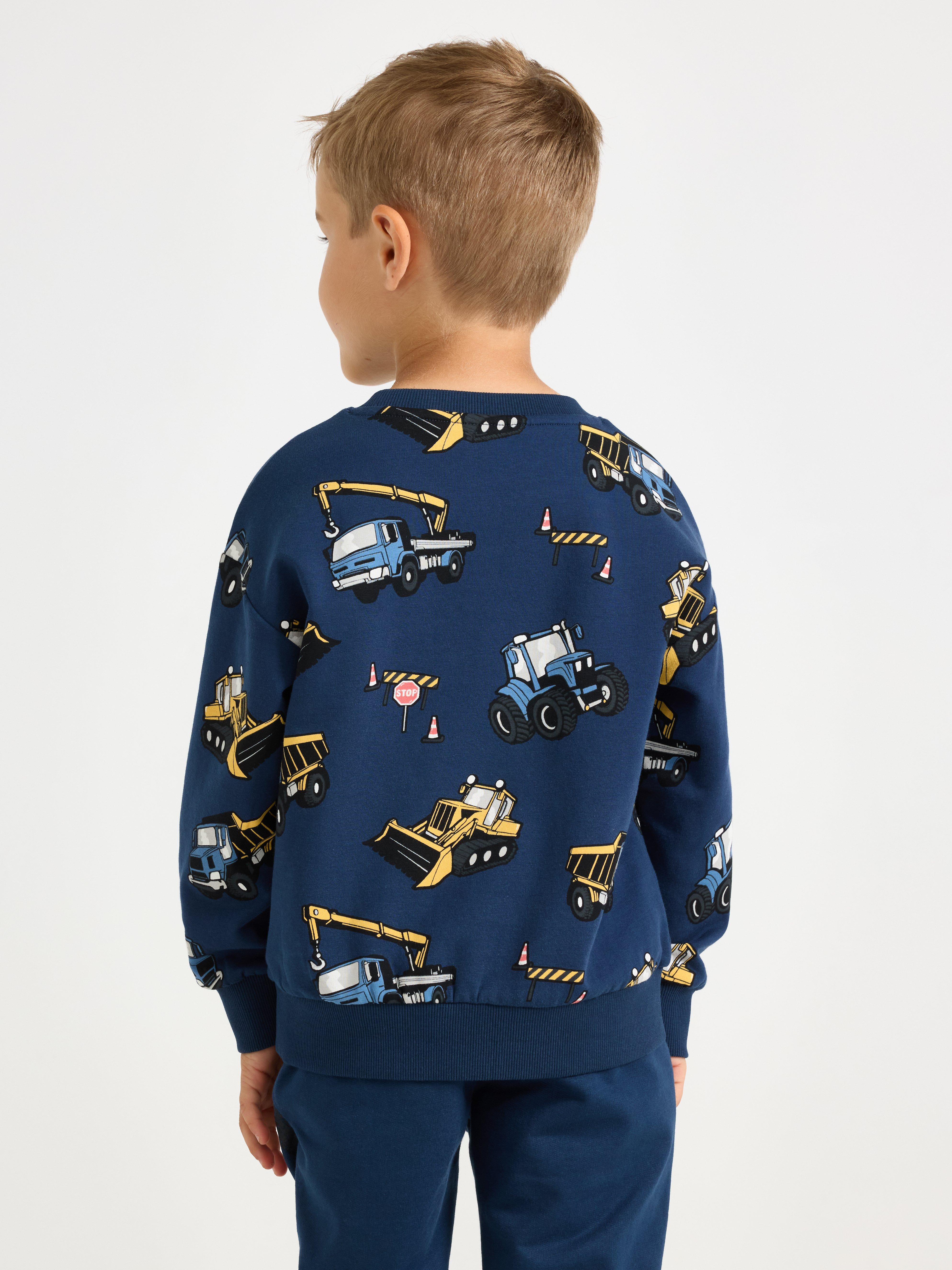 Sudadera con interior cepillado azul oscuro
