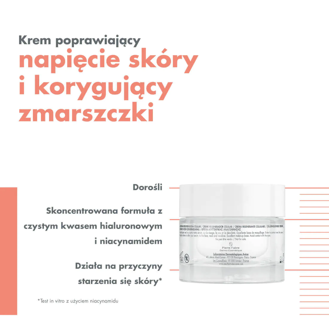 Avène Hyaluron Activ B3 Krem odbudowujący komórki