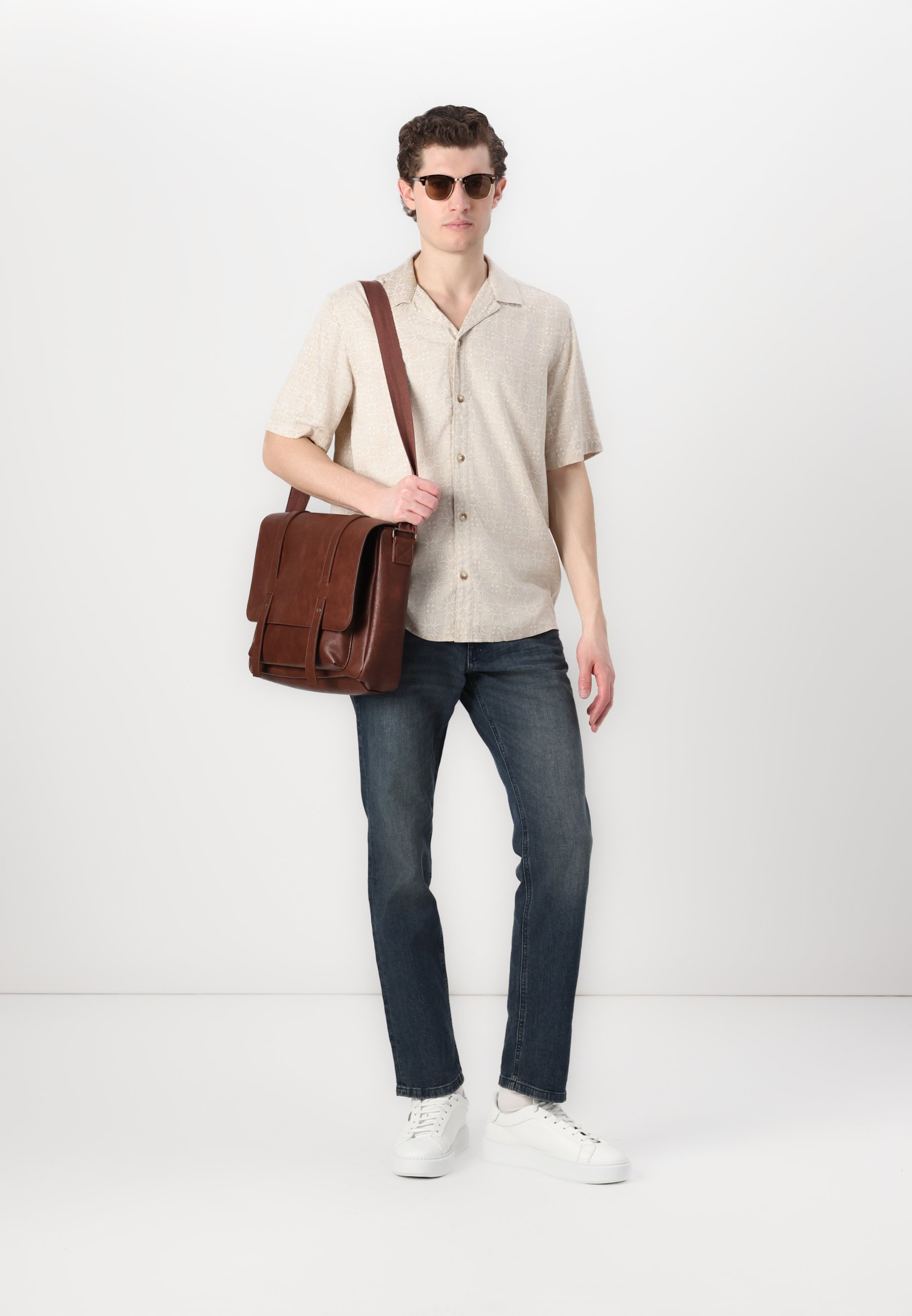 TOM TAILOR MARVIN - Calça jeans reta - lavagem escura em denim