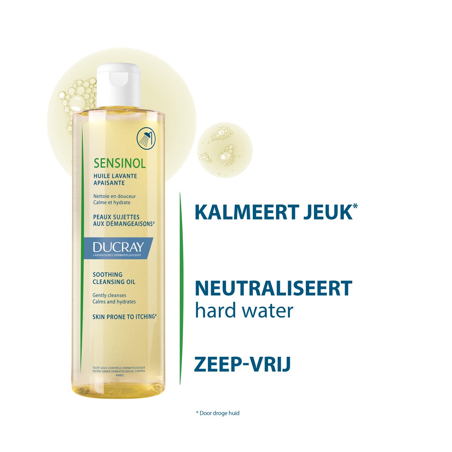 Ducray dušas eļļa SENSINOL nomierinoša attīroša eļļa - 400 ml