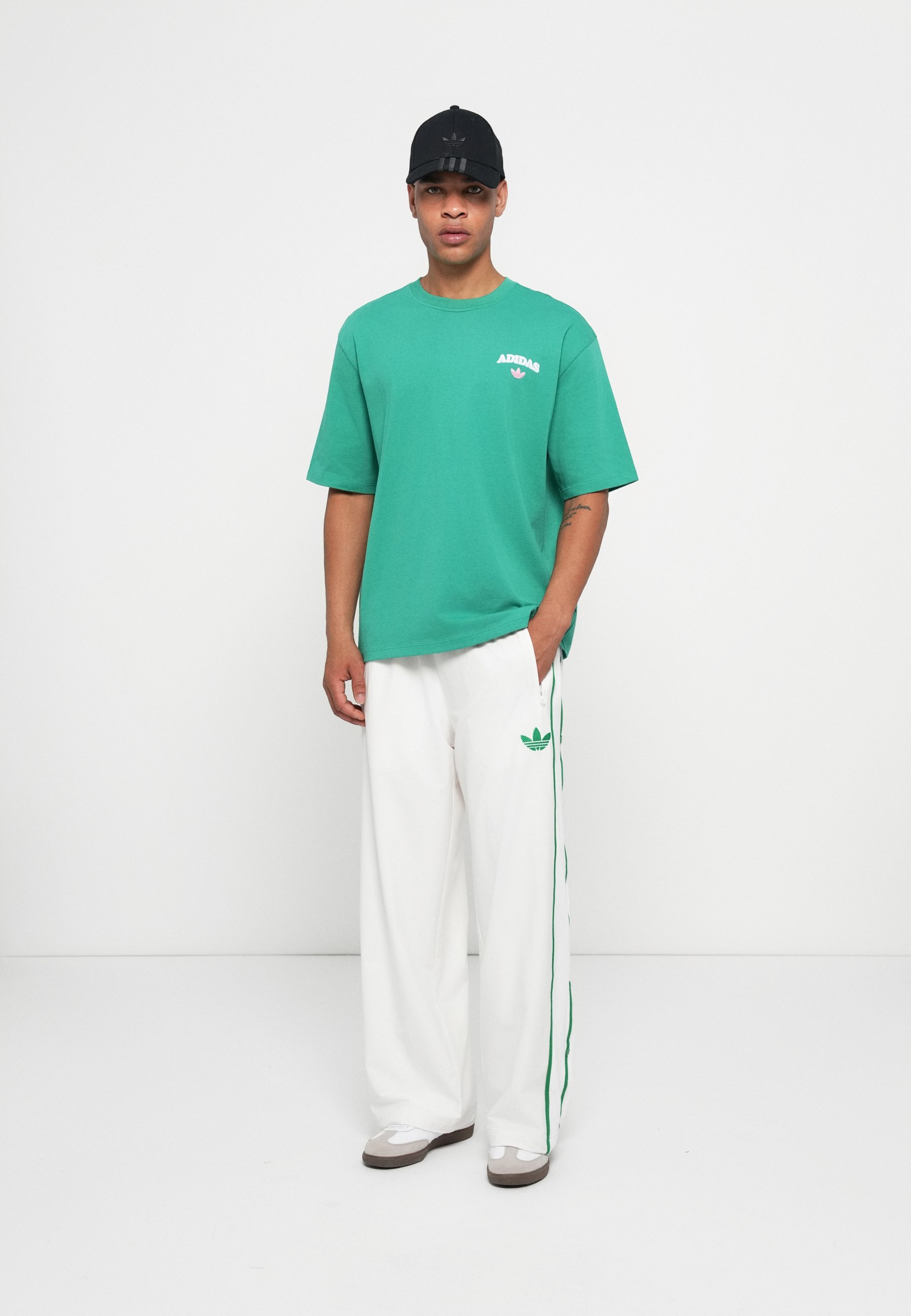 adidas Originals T-shirt Homard Unisexe - Imprimé - Vert semi-court