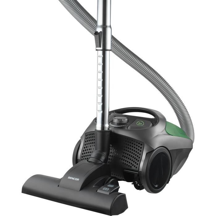 Bagless canister vacuum cleaner - SENCOR - SVC 1016GR - 800 W - 80 dB - 1.5 L - Black / Green