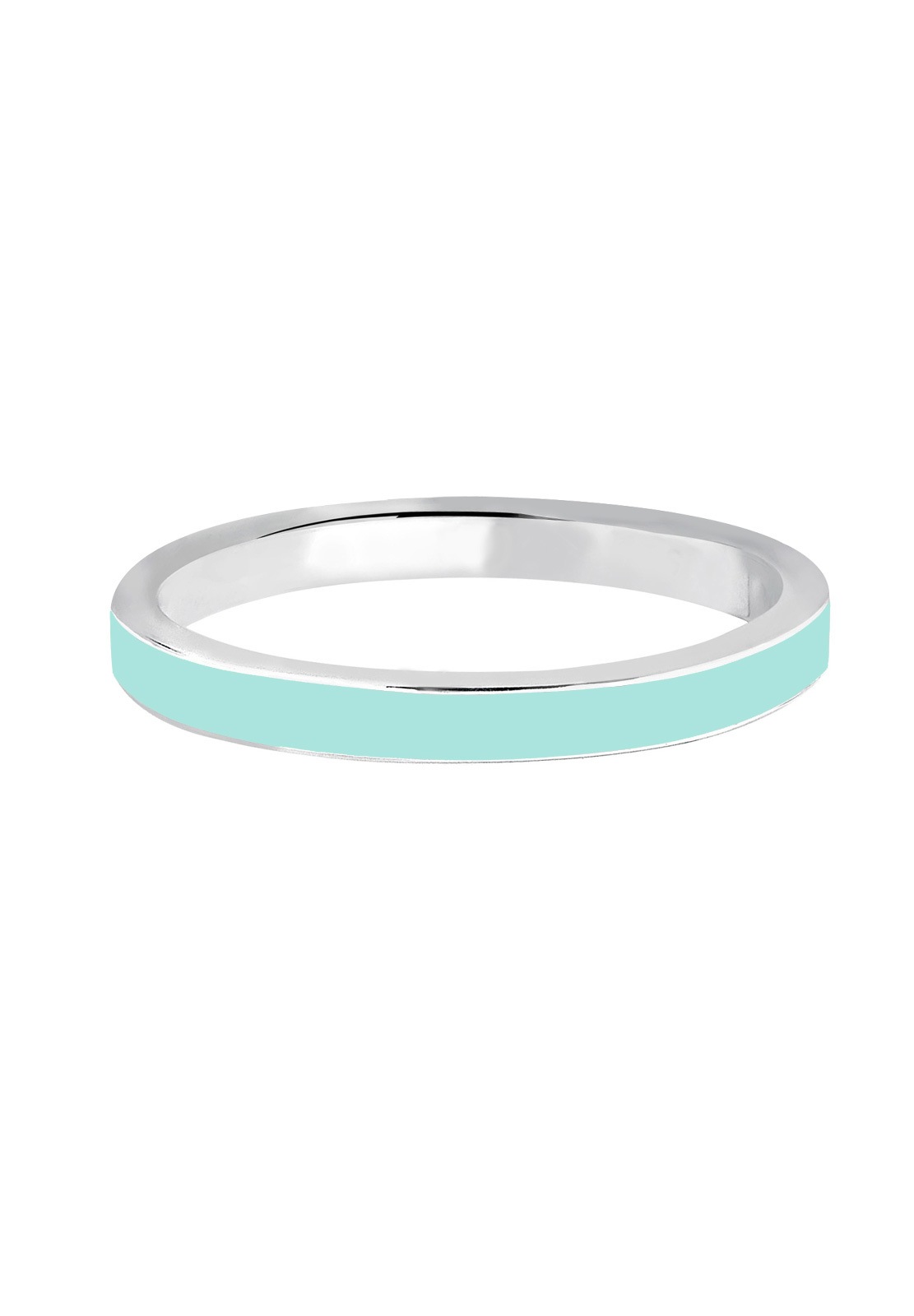 Elli Femme Bague à Empiler en Émail de Base en Argent Sterling 925 Sterling