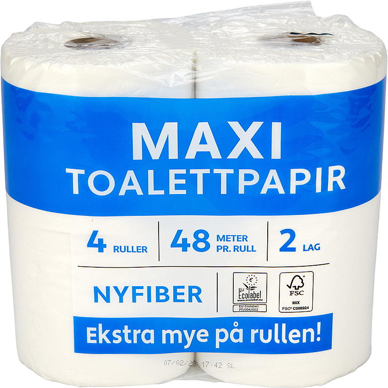 Mykt toalettpapir 4-pakning MAXI