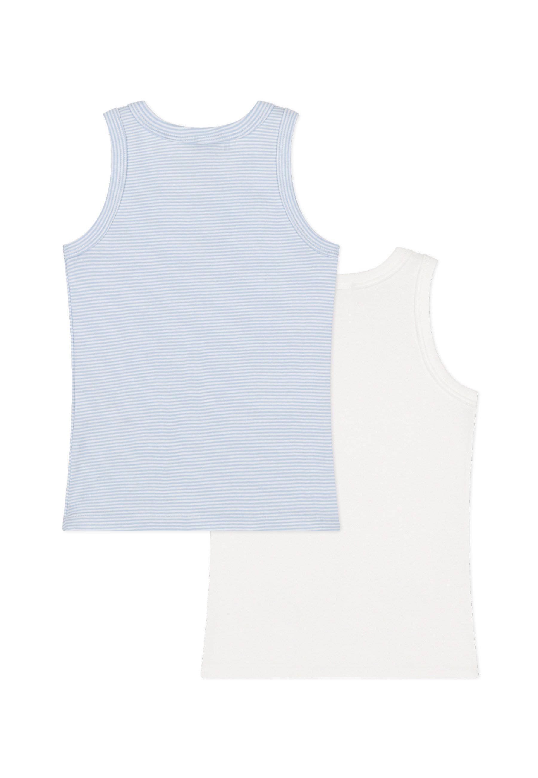 Petit Bateau DEBARDEURS COTE 2 PACK - Undershirt - skyblue white