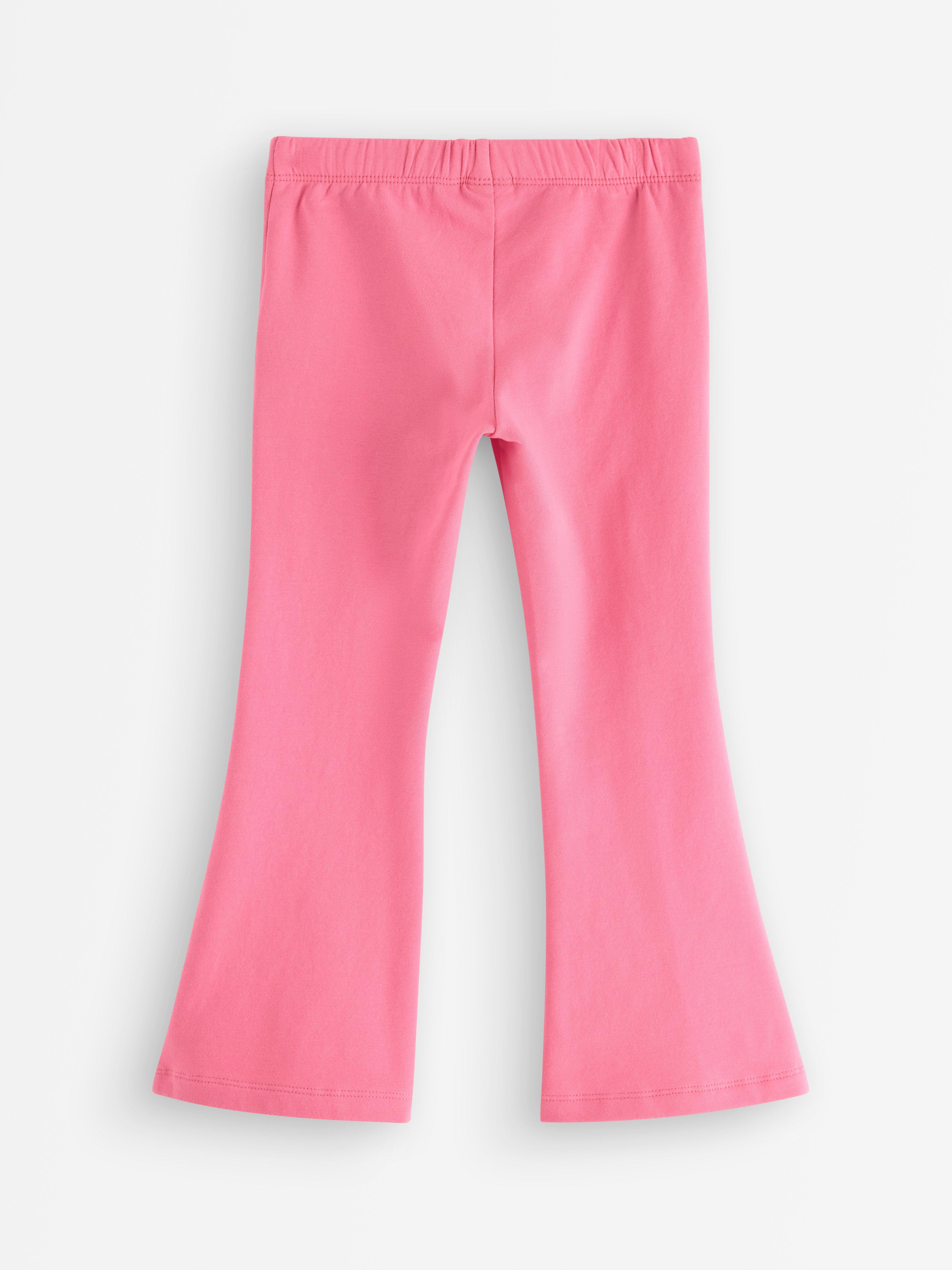 Leggings évasés à intérieur brossé rose